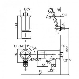 Sen tắm nước lạnh INAX BFV-10