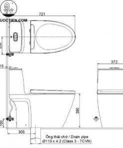 Bồn cầu một khối INAX AC-902+CW-H17VN