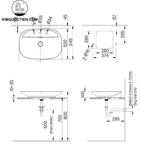 Chậu rửa đặt Bồn INAX AL-S640VFC