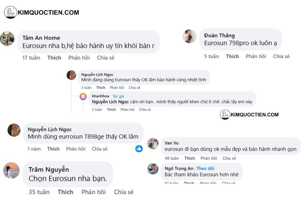 Review bếp từ Eurosun thực tế từ khách hàng