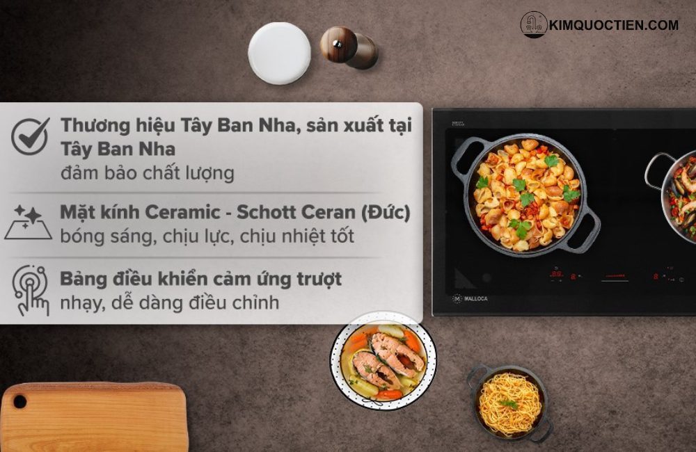 Bếp từ Malloca ngày càng được ưa chuộng nhờ thiết kế hiện đại và nhiều tính năng tiện ích