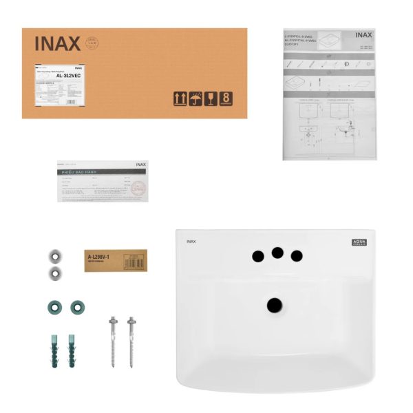 Chậu rửa lavabo treo tường INAX AL-312VFC