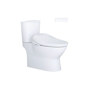 Bồn cầu 2 khối nắp điện tử Caesar CD1320/TAF610H