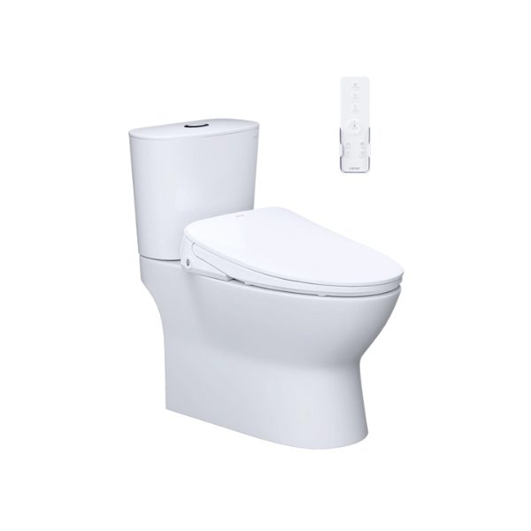 Bồn cầu 2 khối nắp điện tử Caesar CD1320/TAF710H