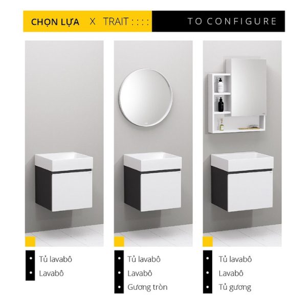 Tủ lavabo Caesar EH05255ATGV