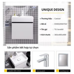Tủ lavabo Caesar EH05259ATGV