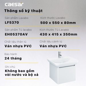 Tủ lavabo Caesar EH05370AV