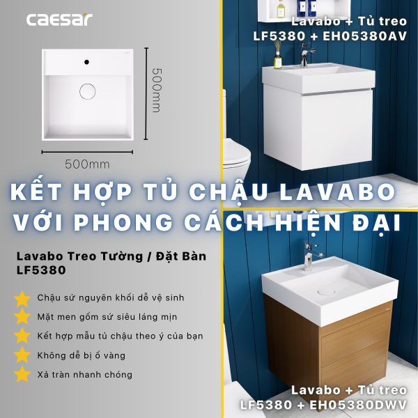 Tủ lavabo Caesar EH05380AV