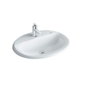 Chậu rửa lavabo âm bàn INAX L-2395VFC