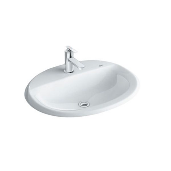 Chậu rửa lavabo âm bàn INAX L-2395VFC