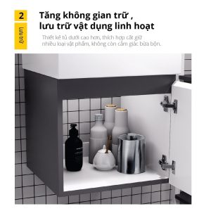 Bộ tủ lavabo Caesar LF5255/EH05255ATGV