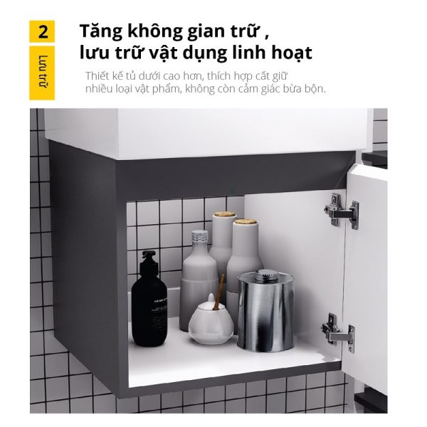 Bộ tủ lavabo Caesar LF5255/EH05255ATGV