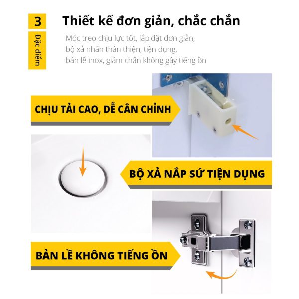 Bộ tủ lavabo Caesar LF5257+EH05257AV