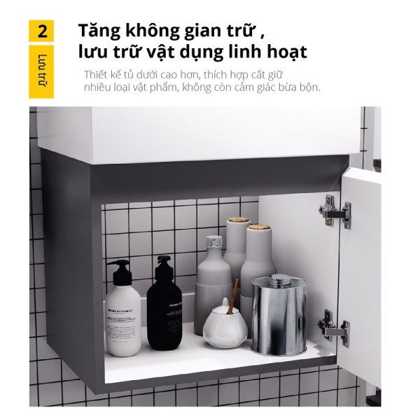 Bộ tủ lavabo Caesar LF5259/EH05259ATGV