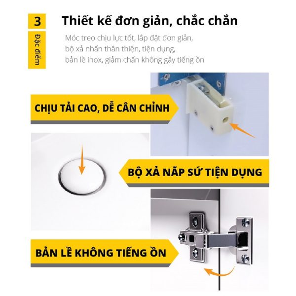 Bộ tủ lavabo Caesar LF5259/EH05259ATGV
