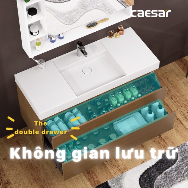 Bộ tủ lavabo Caesar LF5388/EH05388DWV