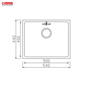 chậu rửa bát KN5444SU Dekor