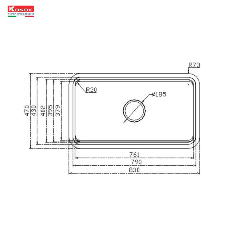 Workstation Sink KN8347SU Dekor