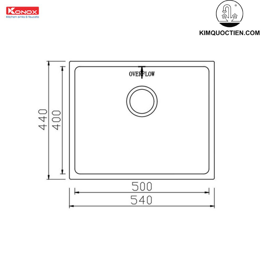 chậu rửa bát Konox KN6044SU Dekor