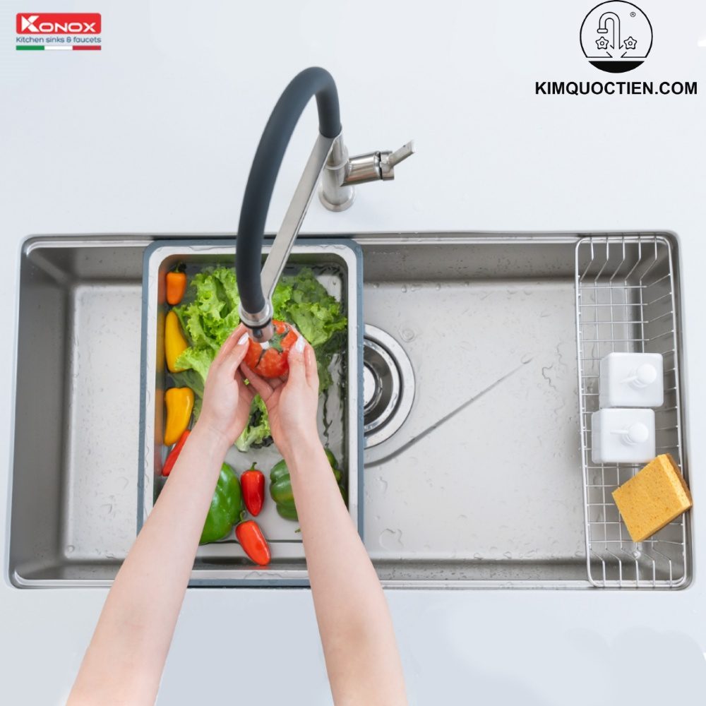 Chậu rửa bát chống xước phong cách Nhật TARI 8748SR
