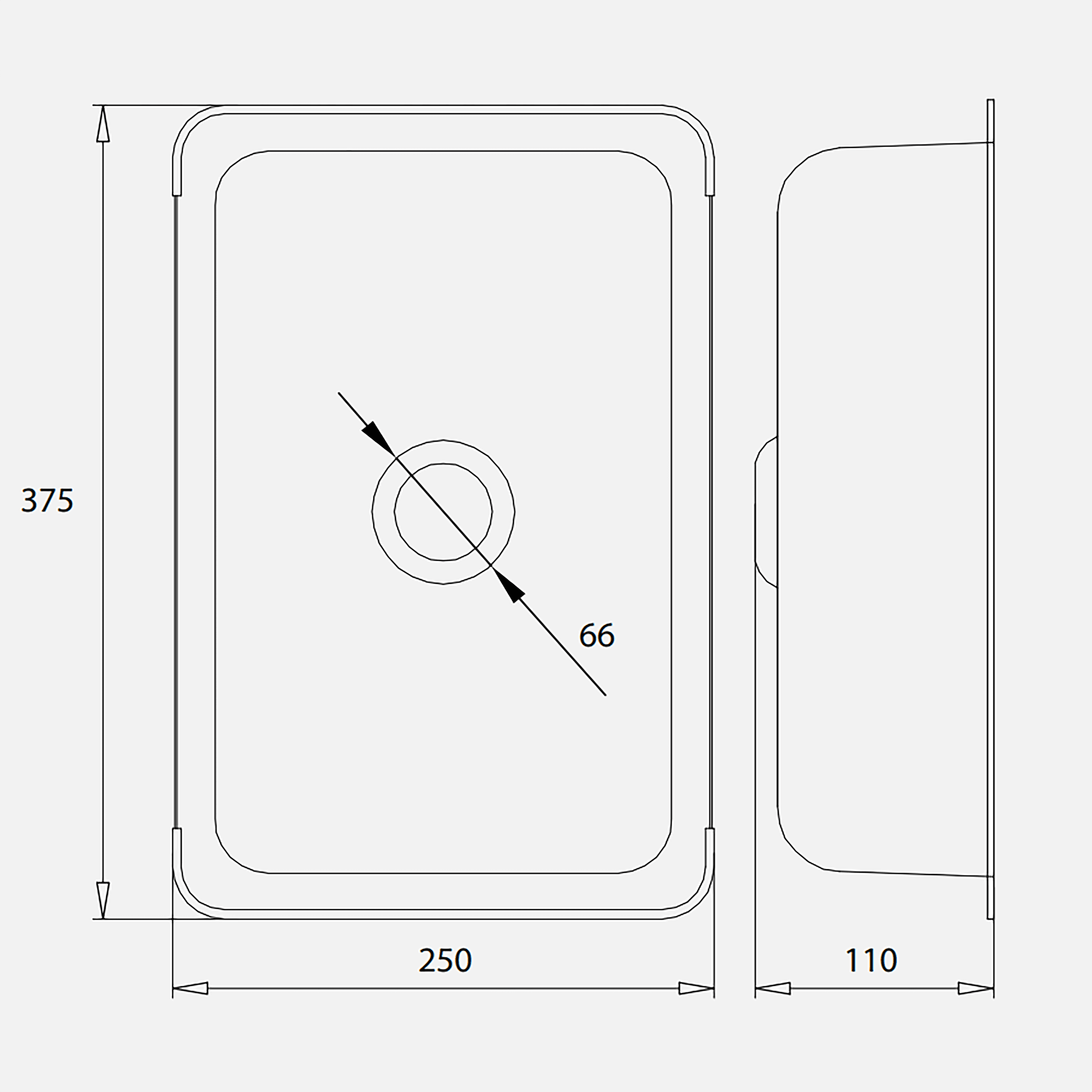 Chậu rửa nhỏ inox Kluger KSWB – 401FB