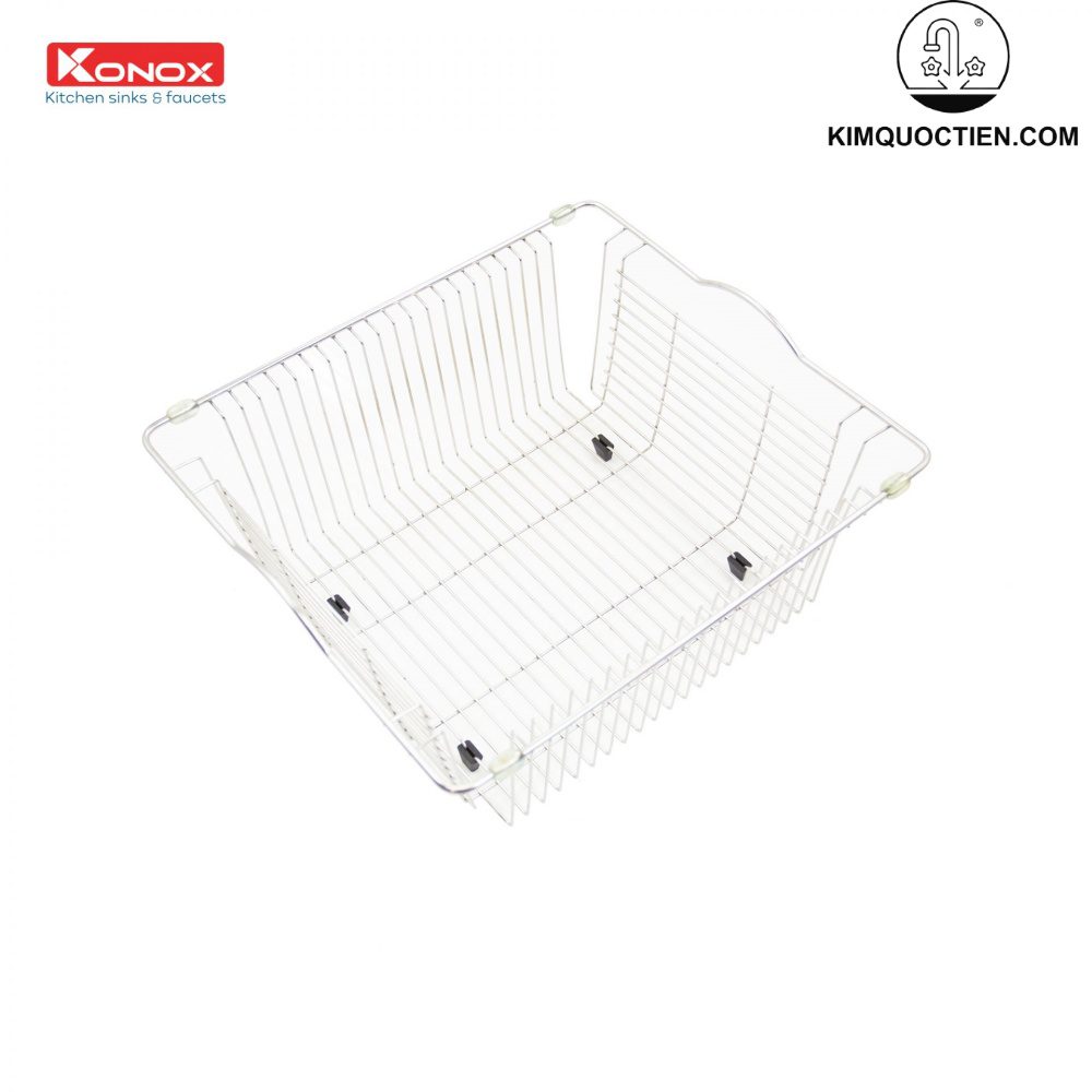 Giá úp bát Konox BK02 được chế tạo từ inox không gỉ chất lượng cao, đảm bảo khả năng chống oxy hóa và ăn mòn vượt trội, đặc biệt trong môi trường ẩm ướt của nhà bếp.