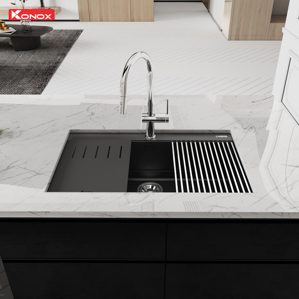 Granite Sink Terra 790S Black