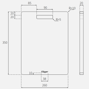Thớt gỗ tre Kluger KCB – 104W