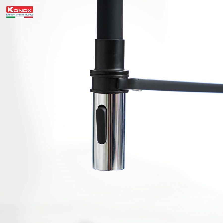 Vòi rửa bát thân mềm Tema Black