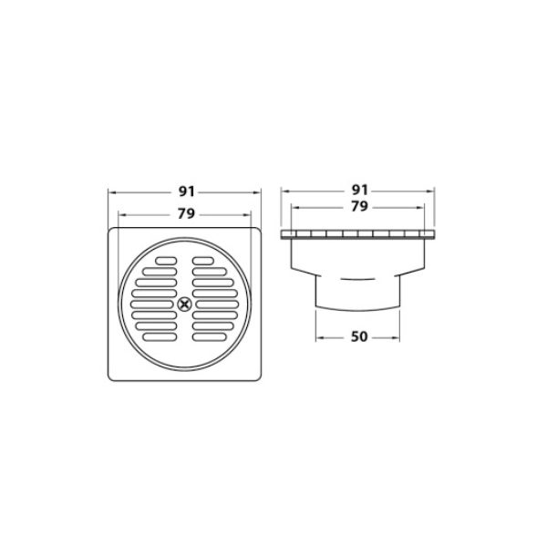 Phễu thoát sàn American Standard A-8200-N