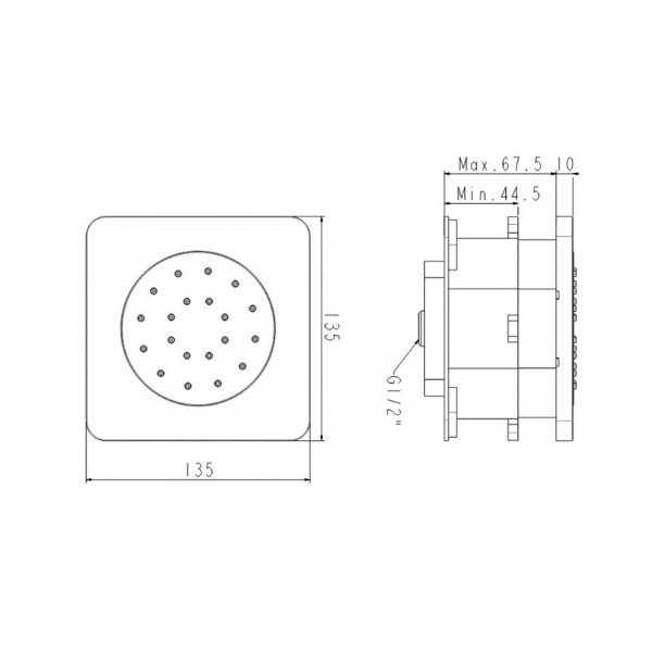 Đầu vòi sen tắm âm tường American Standard FFASS054HG