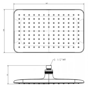 Bản vẽ Bát sen tắm đứng American Standard FFASS515WS