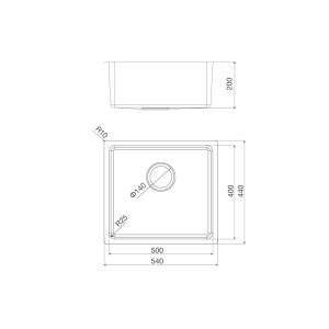 Chậu inox Malloca MS 6054