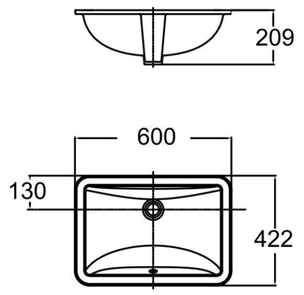 Chậu rửa mặt lavabo âm bàn American Standard TI-0459-WT
