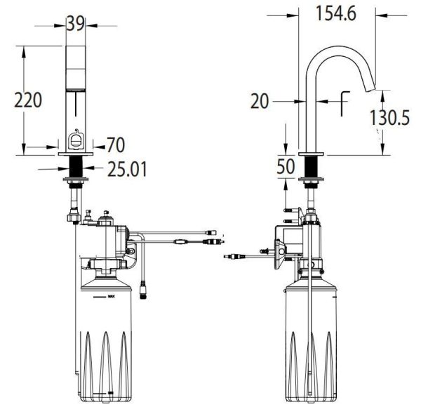 Vòi lavabo cảm ứng American Standard WF-8101