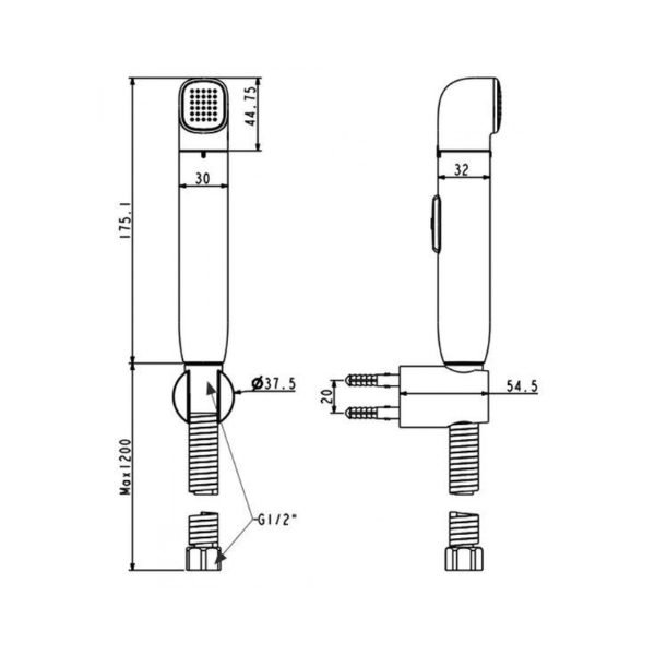 Vòi xịt vệ sinh American Standard WF-TS28HG