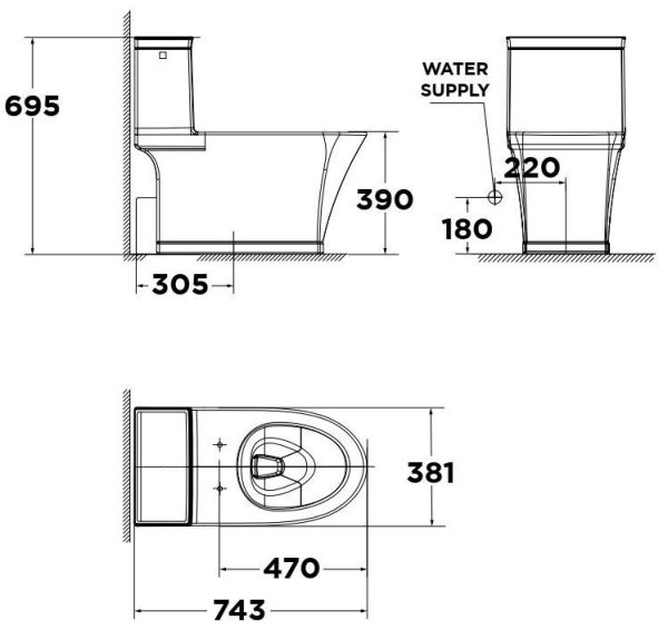 Bồn cầu nắp điện tử American Standard WP-2025PR